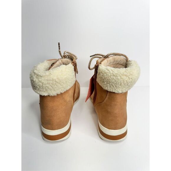 SOUL Naturalizer Hiker Boots Size 8 Wide Carey Brown Cold Weather Lace Up Style - Picture 9 of 10